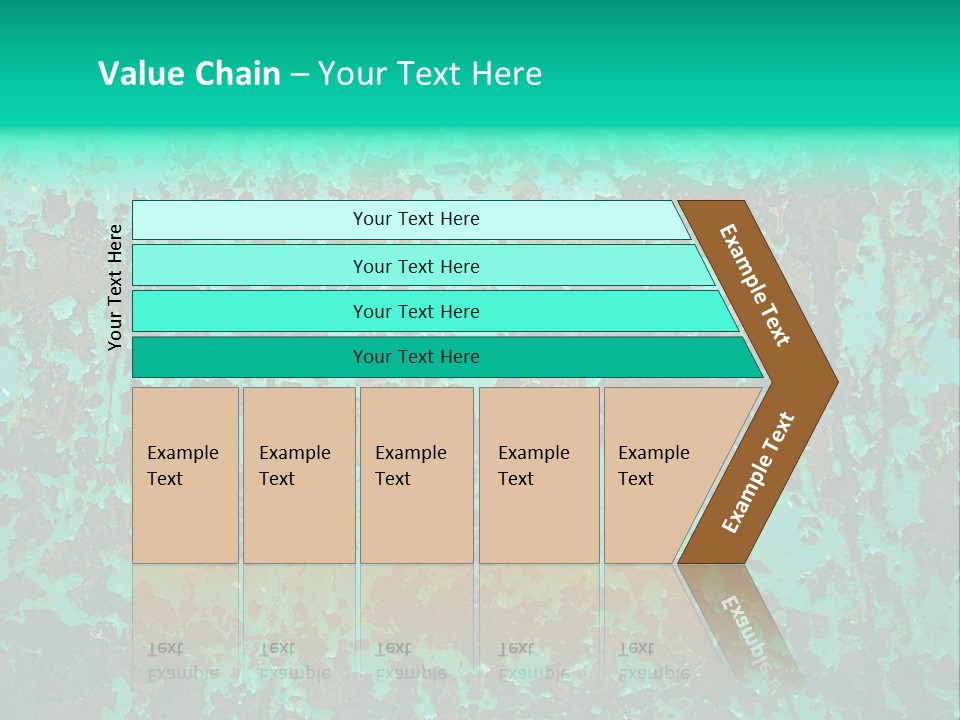 Colored Exhaustion Distressed PowerPoint Template