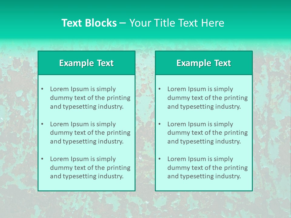 Colored Exhaustion Distressed PowerPoint Template