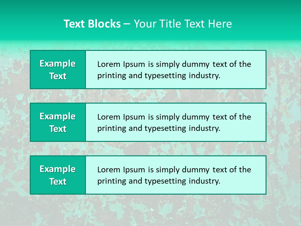 Colored Exhaustion Distressed PowerPoint Template