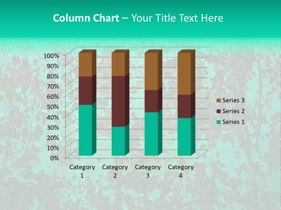 Colored Exhaustion Distressed PowerPoint Template