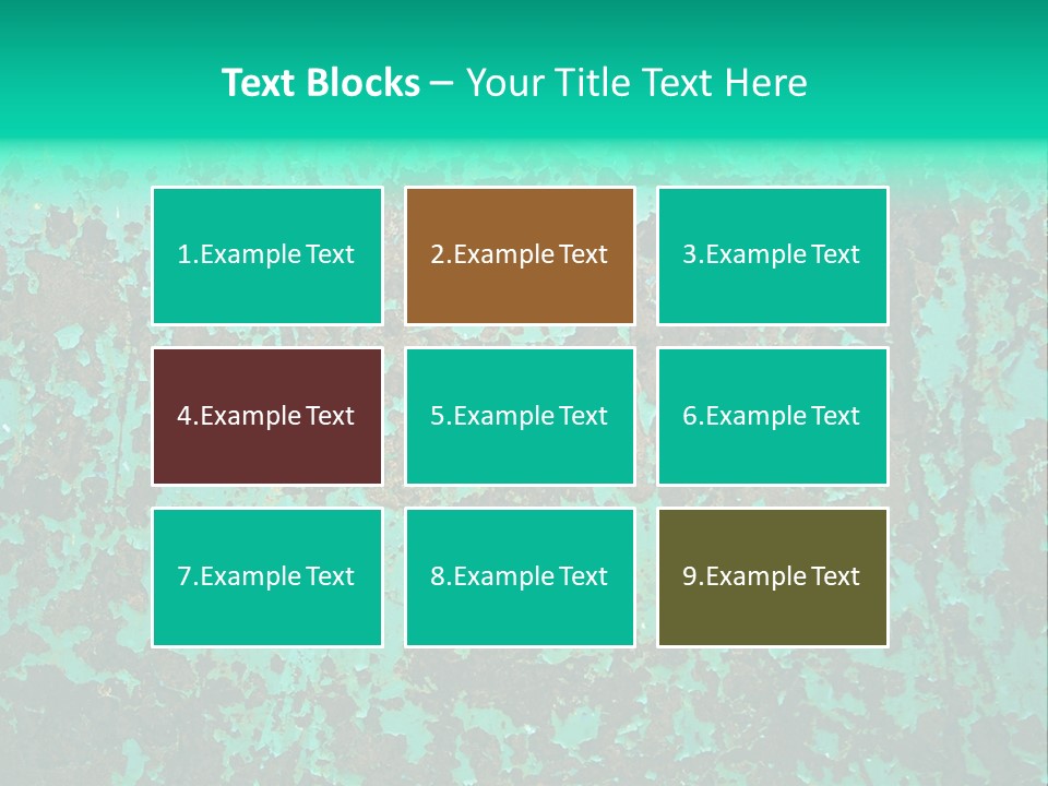 Colored Exhaustion Distressed PowerPoint Template