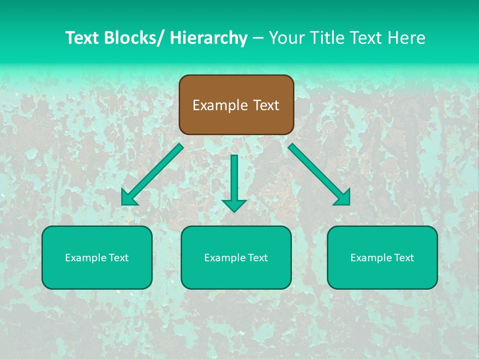 Colored Exhaustion Distressed PowerPoint Template