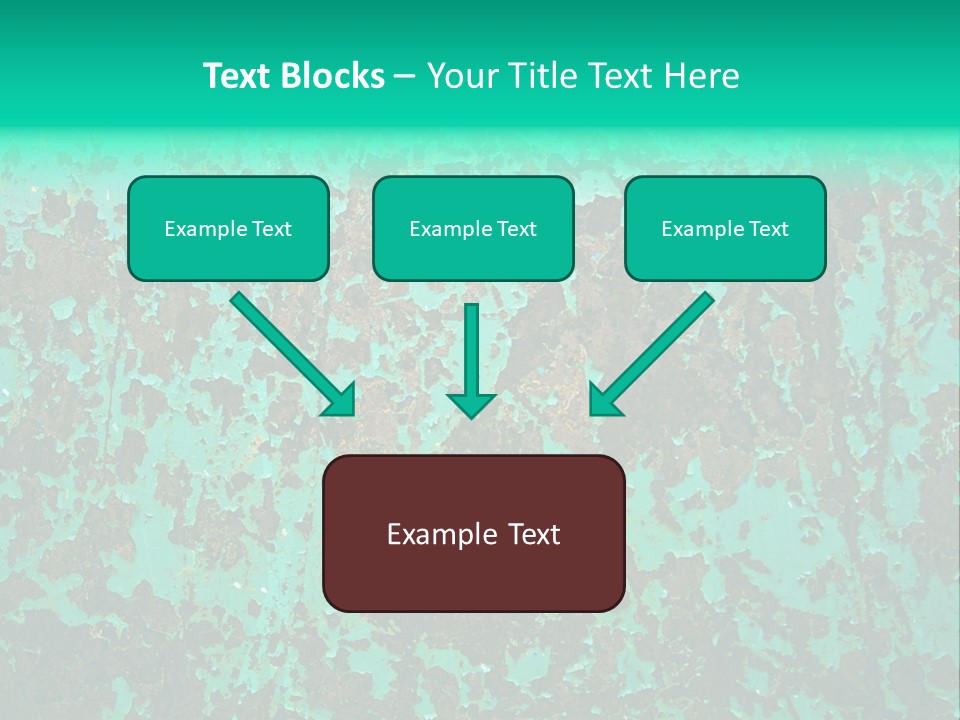 Colored Exhaustion Distressed PowerPoint Template