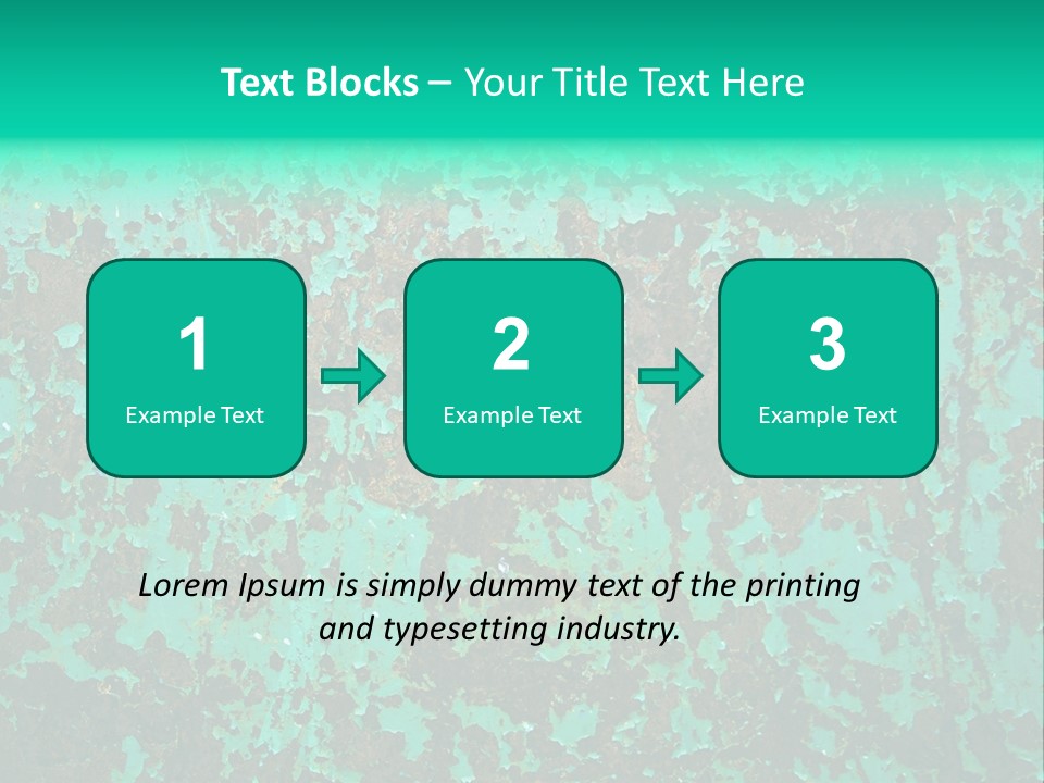 Colored Exhaustion Distressed PowerPoint Template