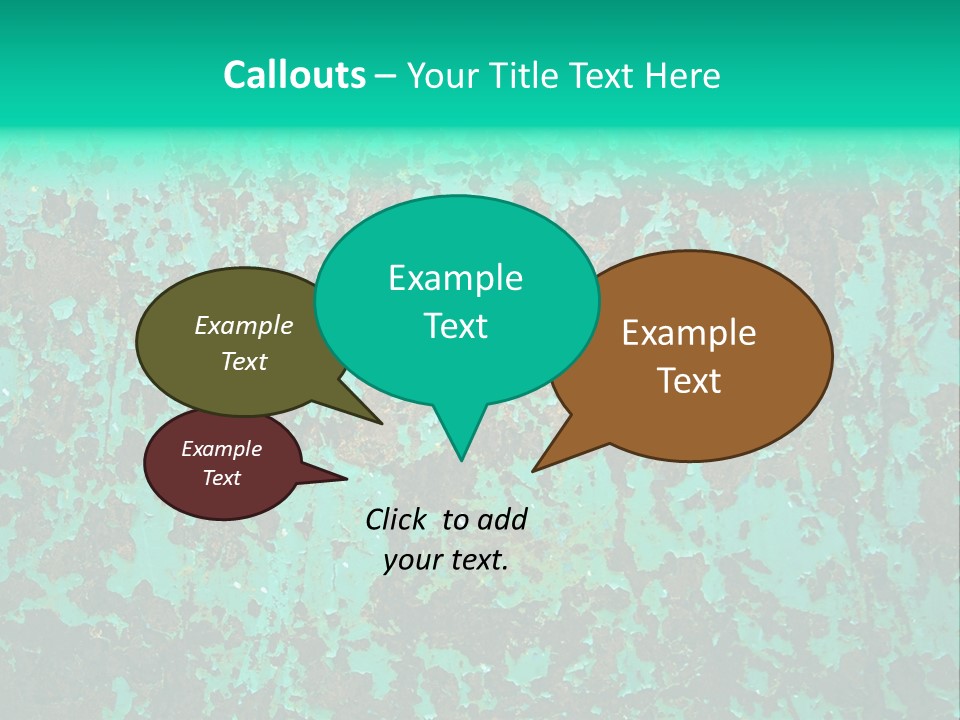 Colored Exhaustion Distressed PowerPoint Template