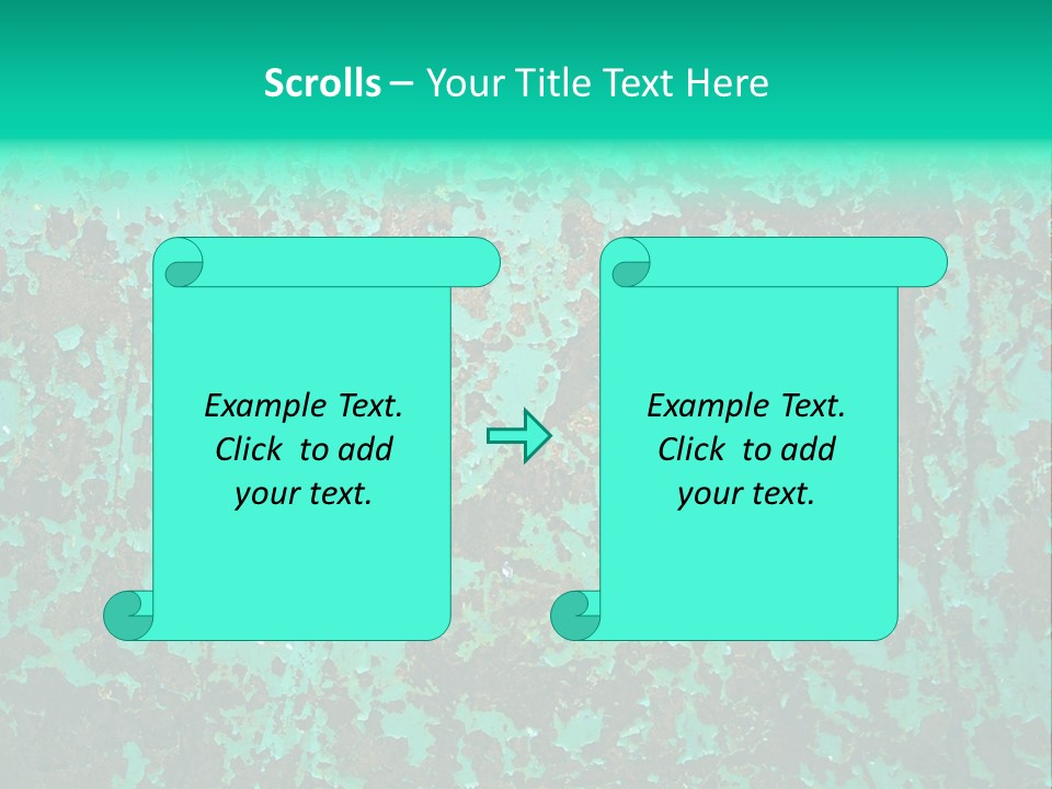 Colored Exhaustion Distressed PowerPoint Template