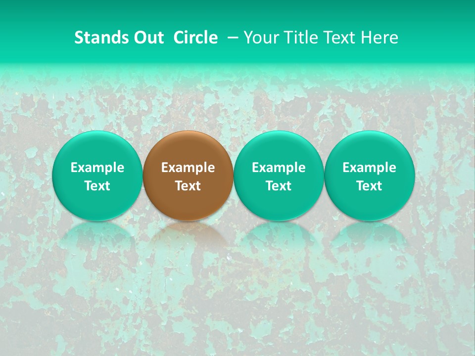 Colored Exhaustion Distressed PowerPoint Template