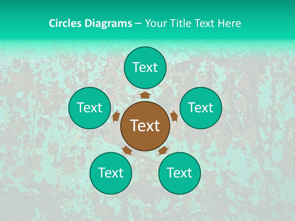 Colored Exhaustion Distressed PowerPoint Template