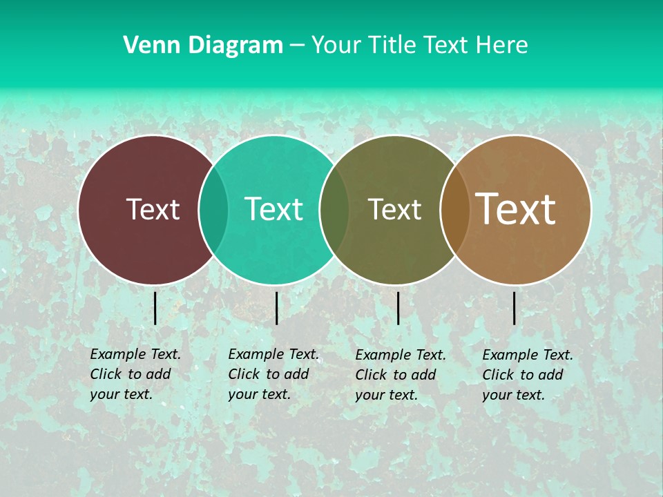 Colored Exhaustion Distressed PowerPoint Template