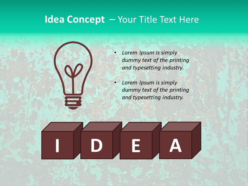 Colored Exhaustion Distressed PowerPoint Template