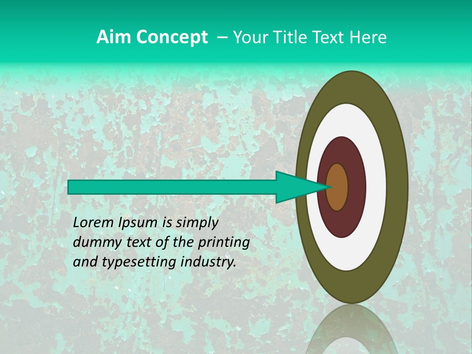 Colored Exhaustion Distressed PowerPoint Template