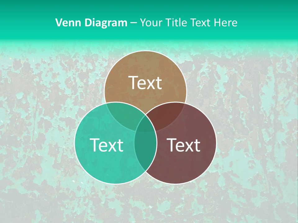 Colored Exhaustion Distressed PowerPoint Template