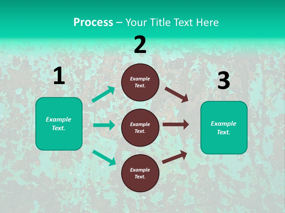 Colored Exhaustion Distressed PowerPoint Template