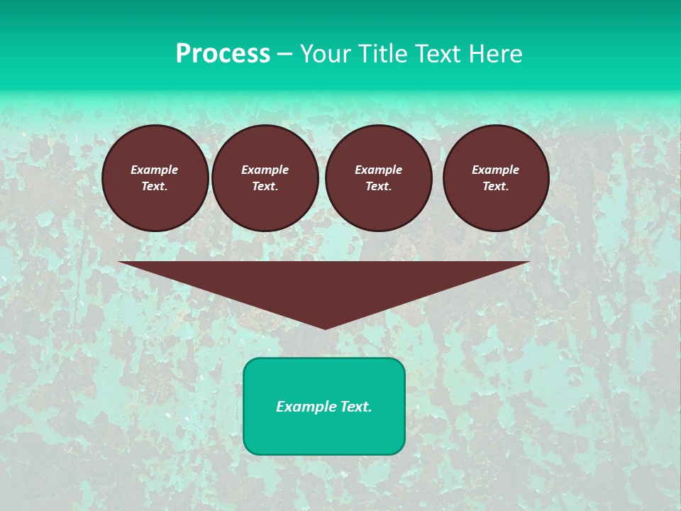 Colored Exhaustion Distressed PowerPoint Template