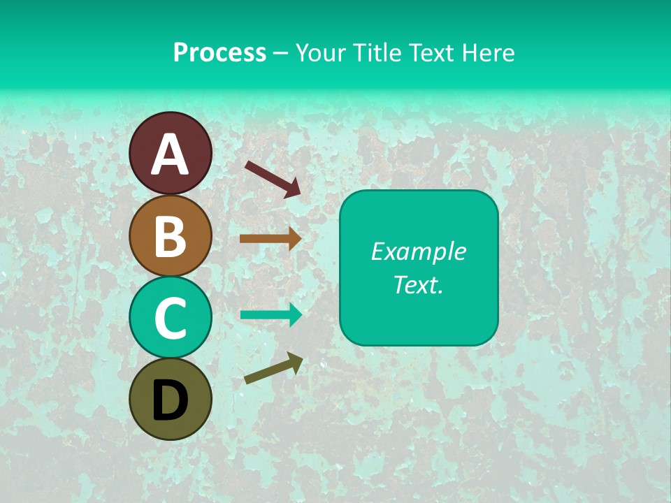 Colored Exhaustion Distressed PowerPoint Template