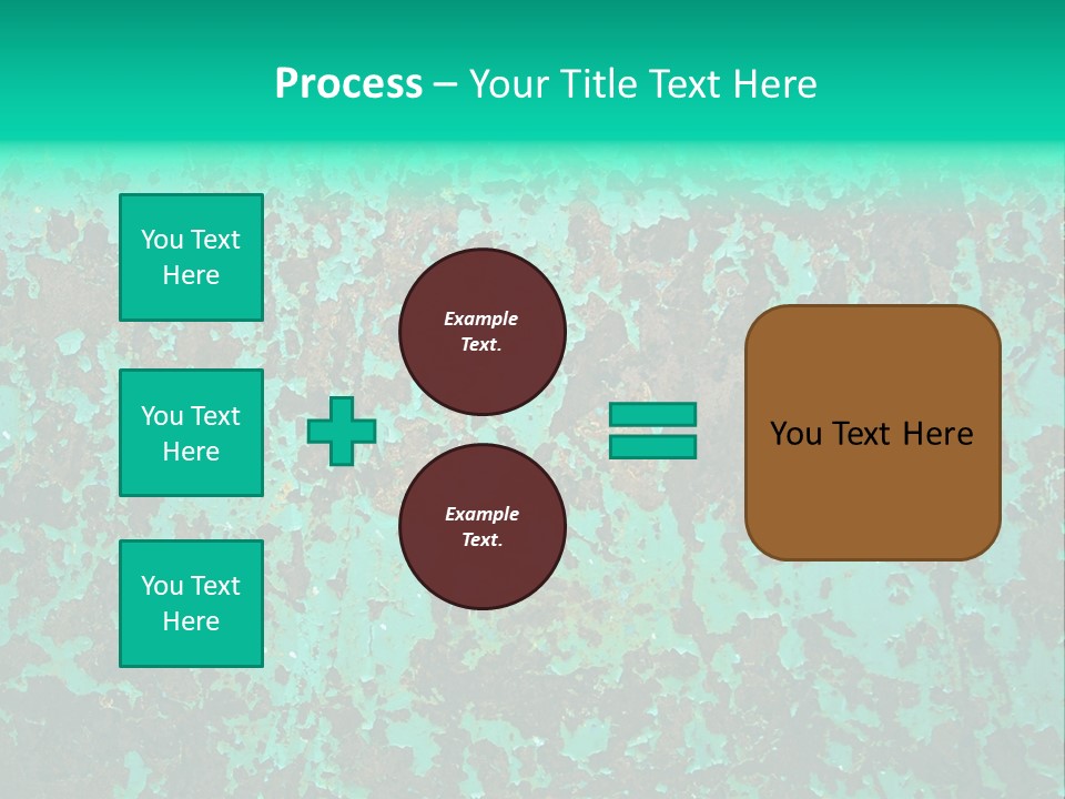 Colored Exhaustion Distressed PowerPoint Template