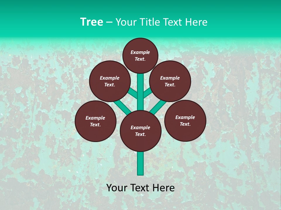 Colored Exhaustion Distressed PowerPoint Template