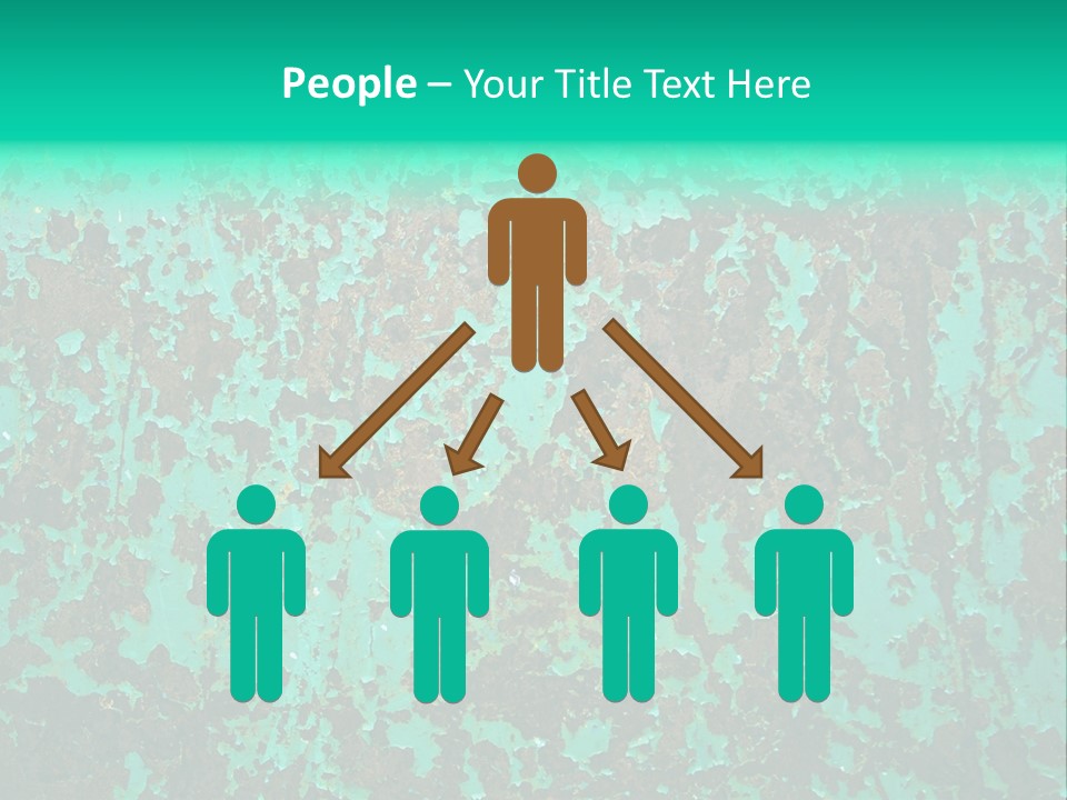 Colored Exhaustion Distressed PowerPoint Template