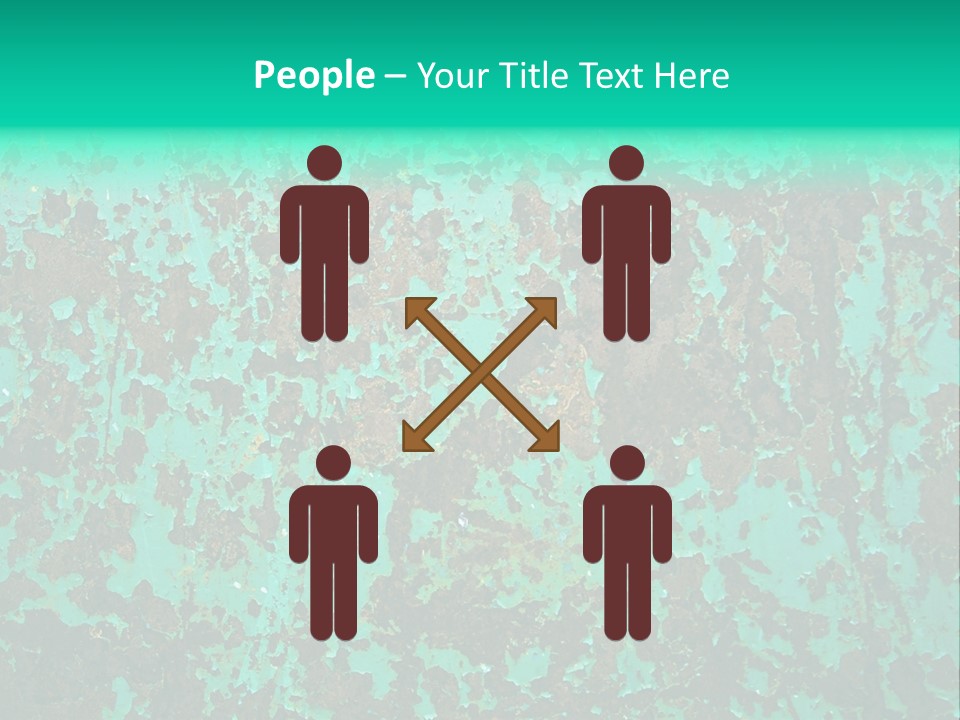 Colored Exhaustion Distressed PowerPoint Template