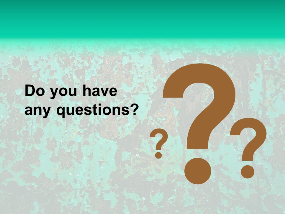 Colored Exhaustion Distressed PowerPoint Template