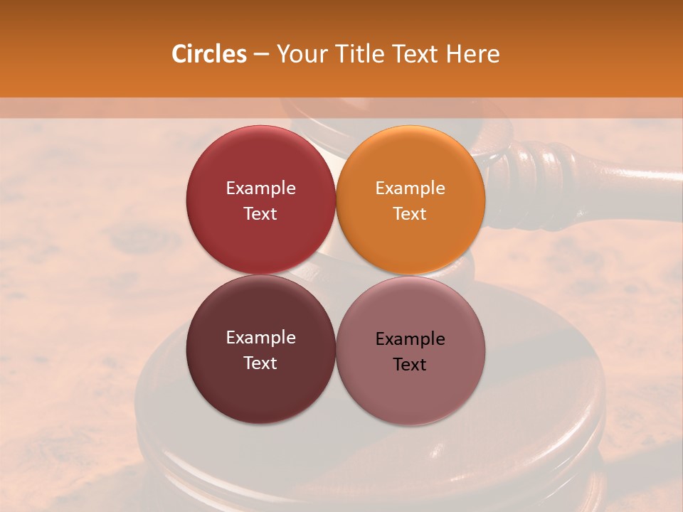 Justice Lawyer Grooved PowerPoint Template