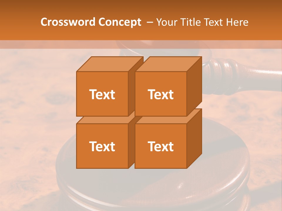 Justice Lawyer Grooved PowerPoint Template