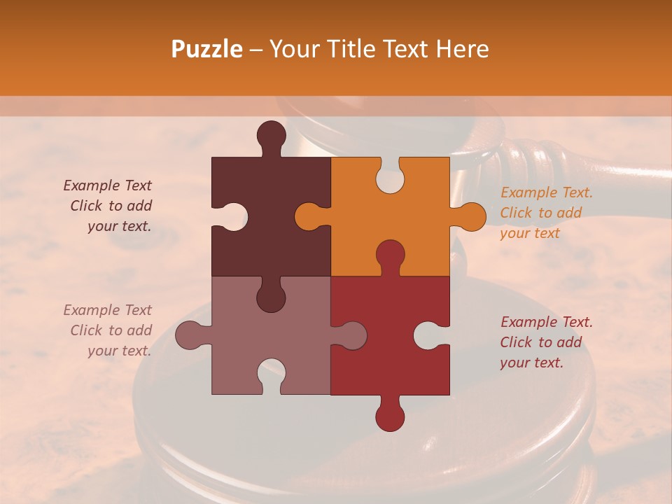 Justice Lawyer Grooved PowerPoint Template