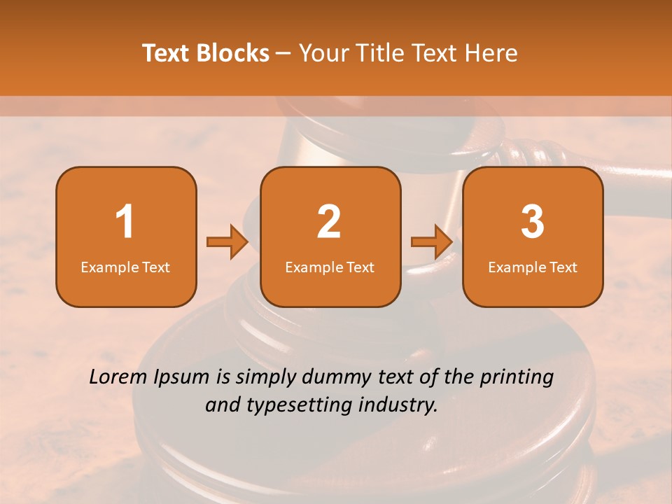 Justice Lawyer Grooved PowerPoint Template