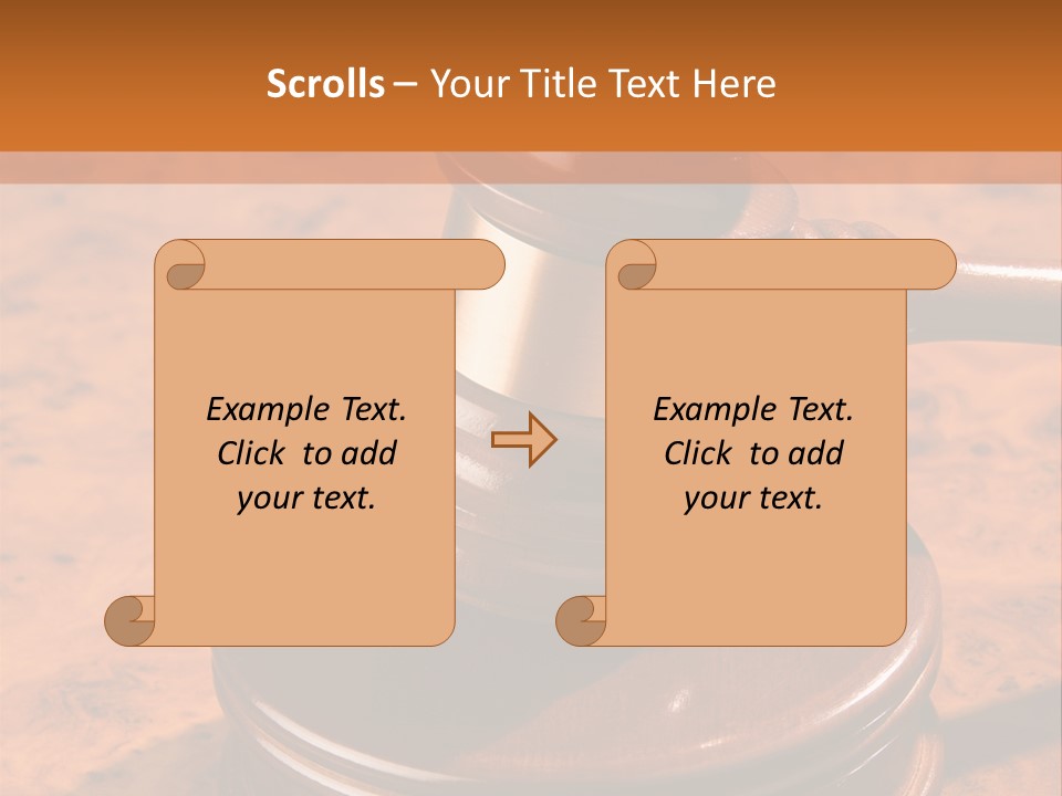 Justice Lawyer Grooved PowerPoint Template