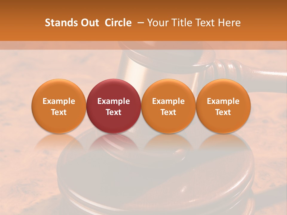 Justice Lawyer Grooved PowerPoint Template