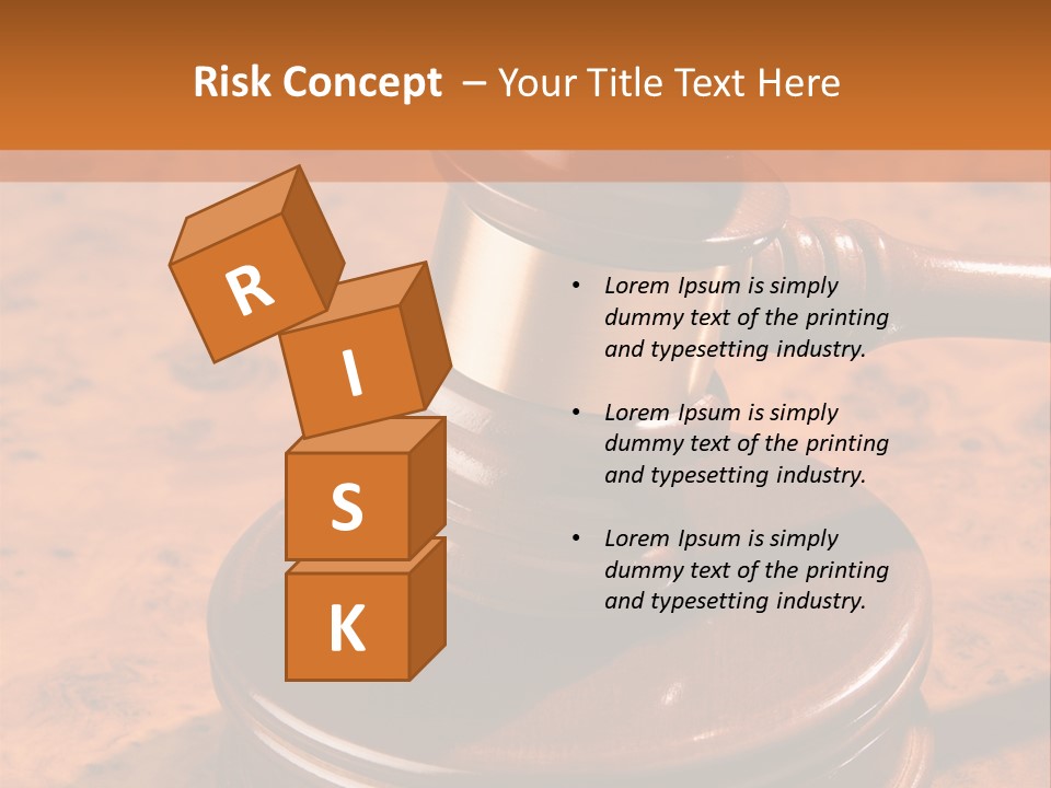 Justice Lawyer Grooved PowerPoint Template