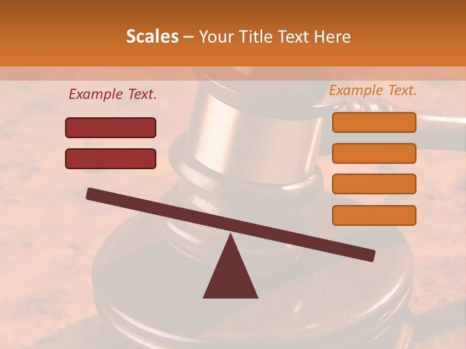Justice Lawyer Grooved PowerPoint Template