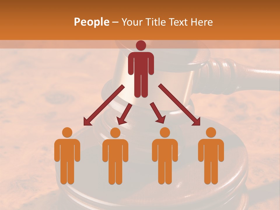 Justice Lawyer Grooved PowerPoint Template