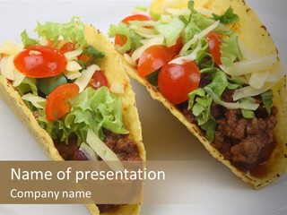 Tacos Beef Tortillas PowerPoint Template