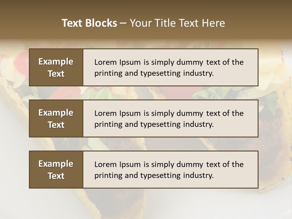 Tacos Beef Tortillas PowerPoint Template