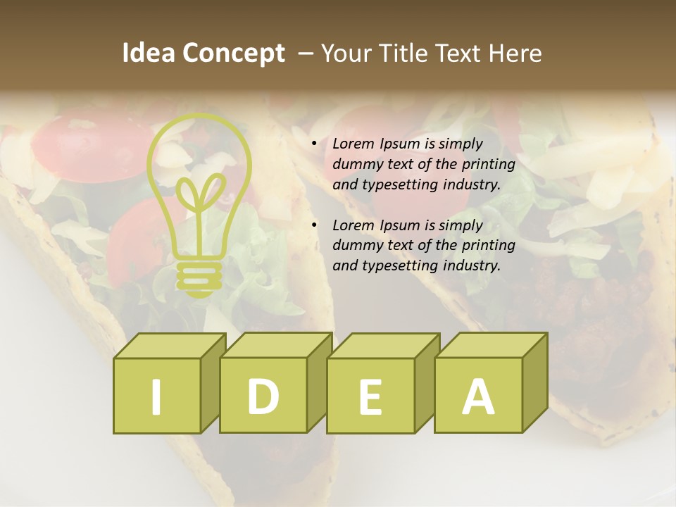 Tacos Beef Tortillas PowerPoint Template