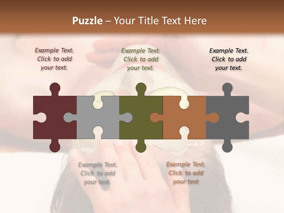 Caucasian Natural Hand PowerPoint Template