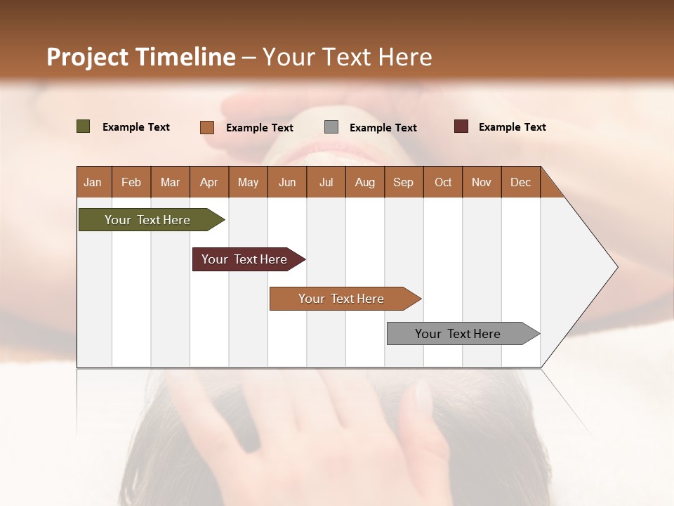Caucasian Natural Hand PowerPoint Template