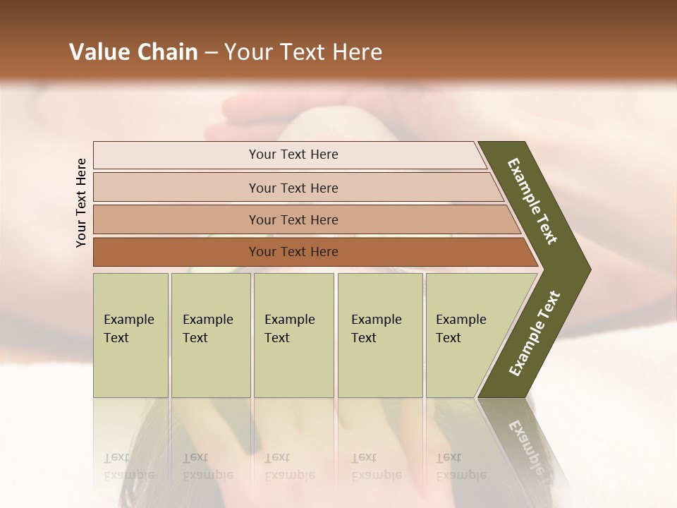 Caucasian Natural Hand PowerPoint Template