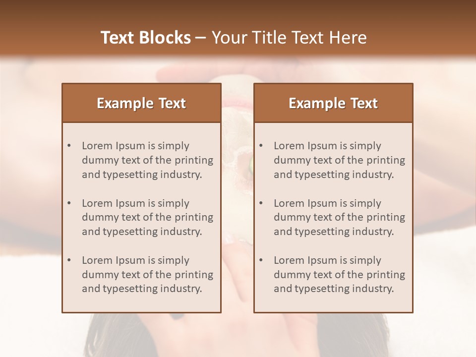 Caucasian Natural Hand PowerPoint Template