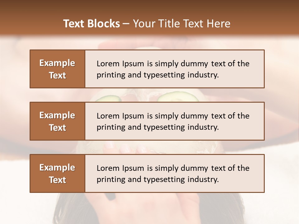 Caucasian Natural Hand PowerPoint Template