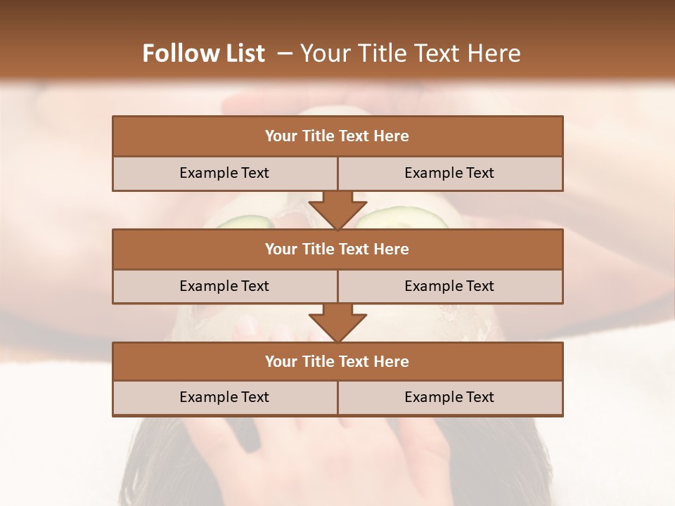 Caucasian Natural Hand PowerPoint Template