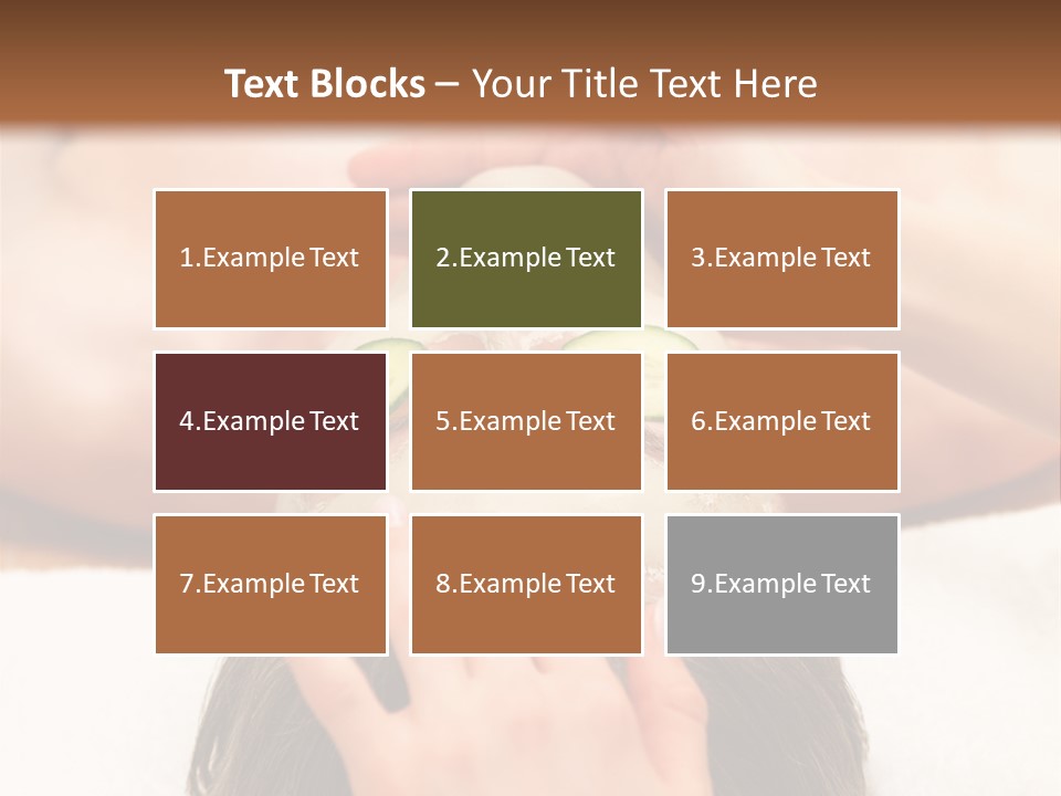 Caucasian Natural Hand PowerPoint Template