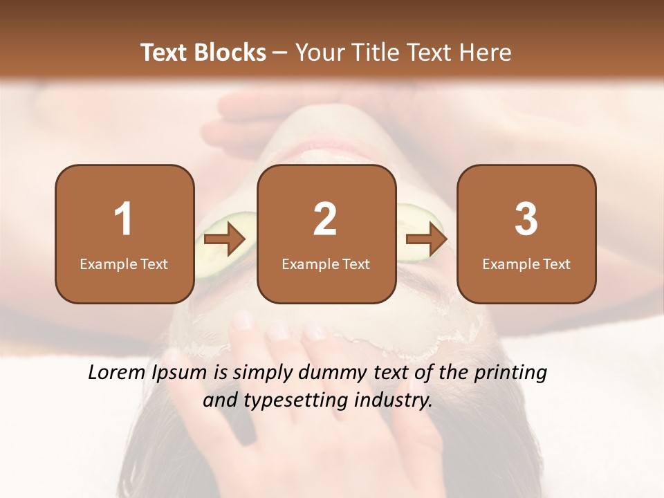 Caucasian Natural Hand PowerPoint Template