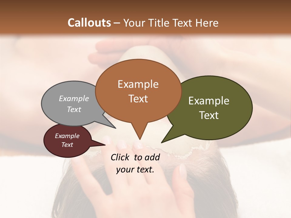 Caucasian Natural Hand PowerPoint Template