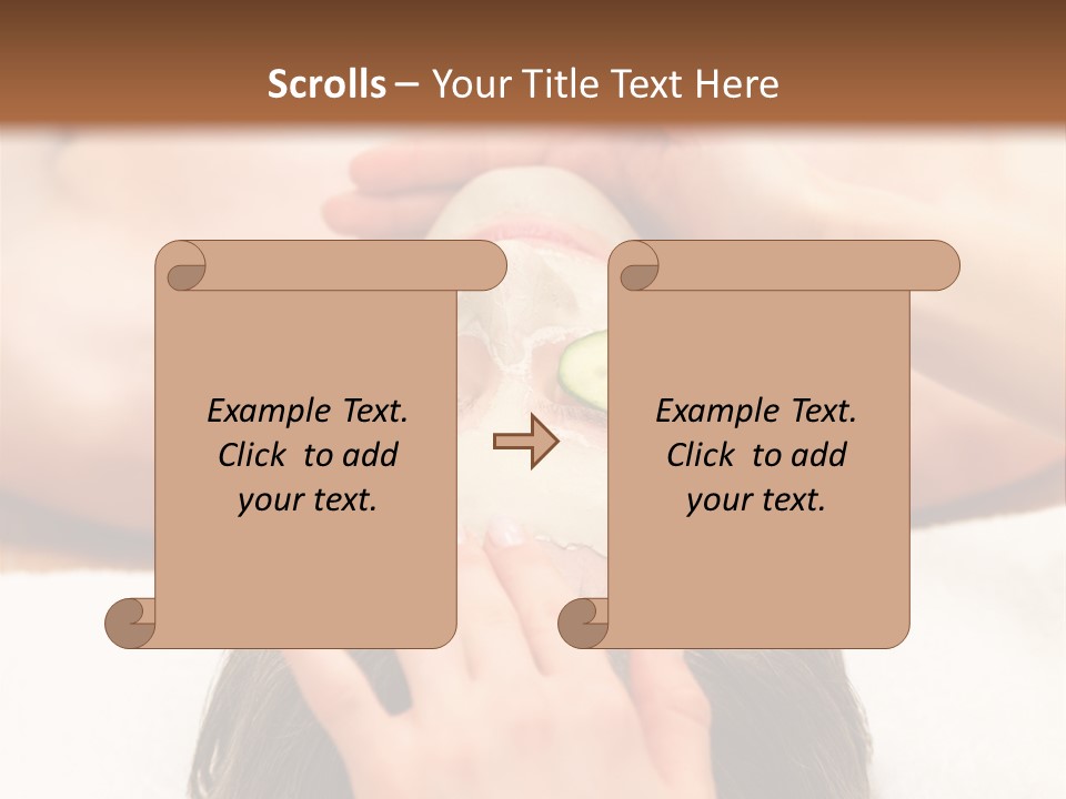 Caucasian Natural Hand PowerPoint Template