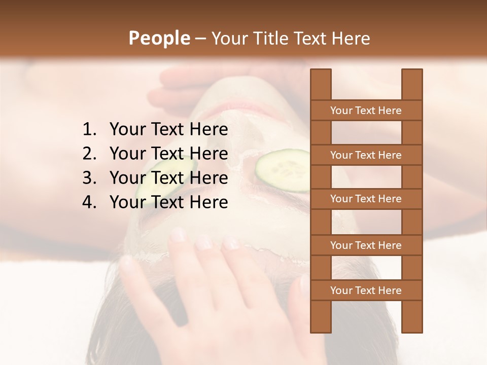 Caucasian Natural Hand PowerPoint Template