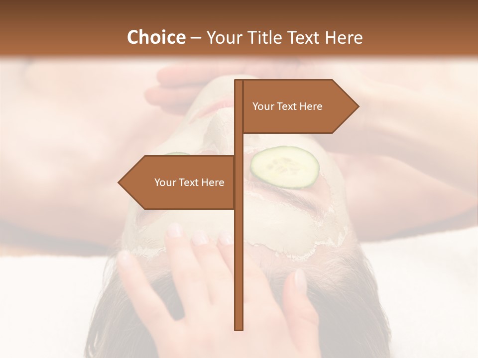 Caucasian Natural Hand PowerPoint Template