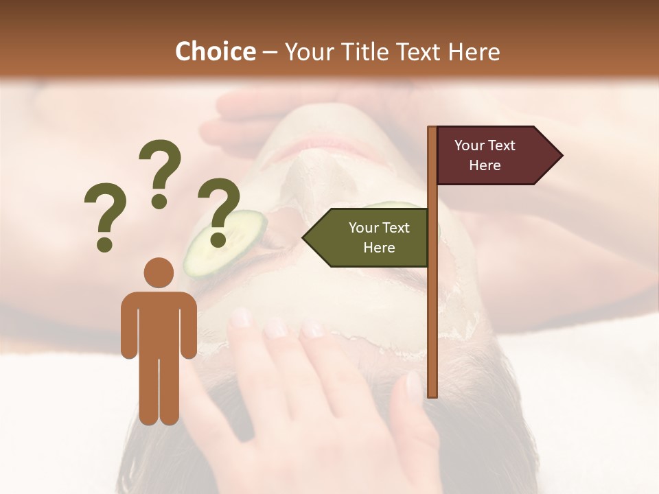 Caucasian Natural Hand PowerPoint Template