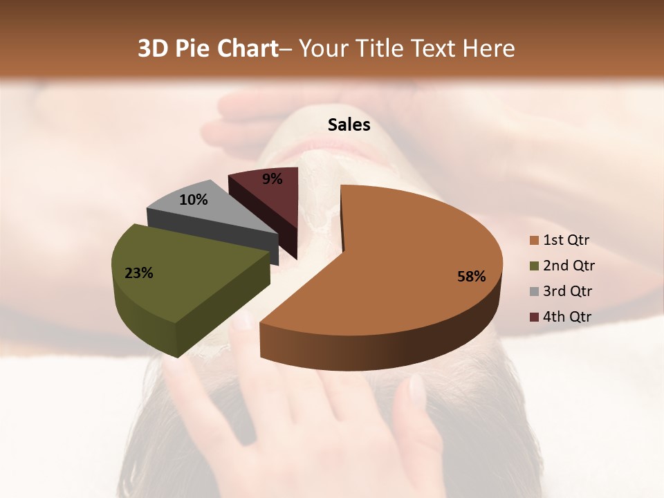 Caucasian Natural Hand PowerPoint Template